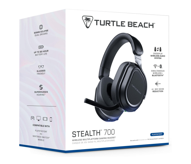 Turtle Beach Słuchawki Bezprzewodowe do PS5 Stealth 700 Gen3 Czarne - 1292104 - zdjęcie 10